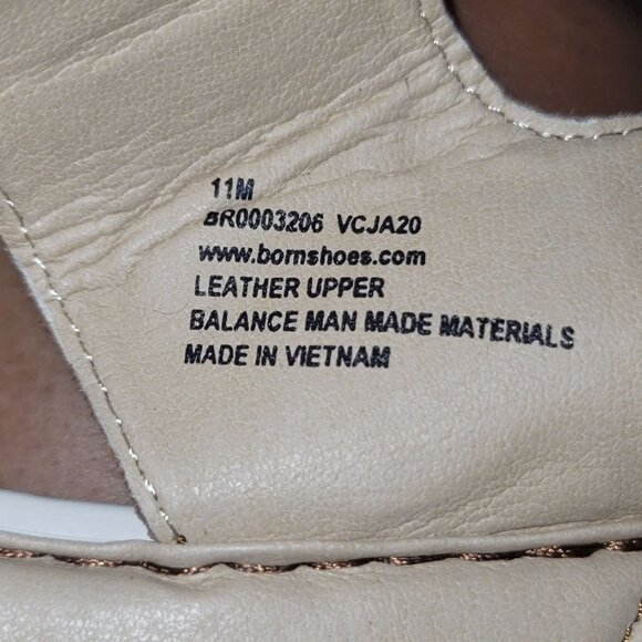 Born Women's Wedge Sandals‎ 11 Leather Summer Beach Bohemian Festival Hippie Y2K - Picture 8 of 9